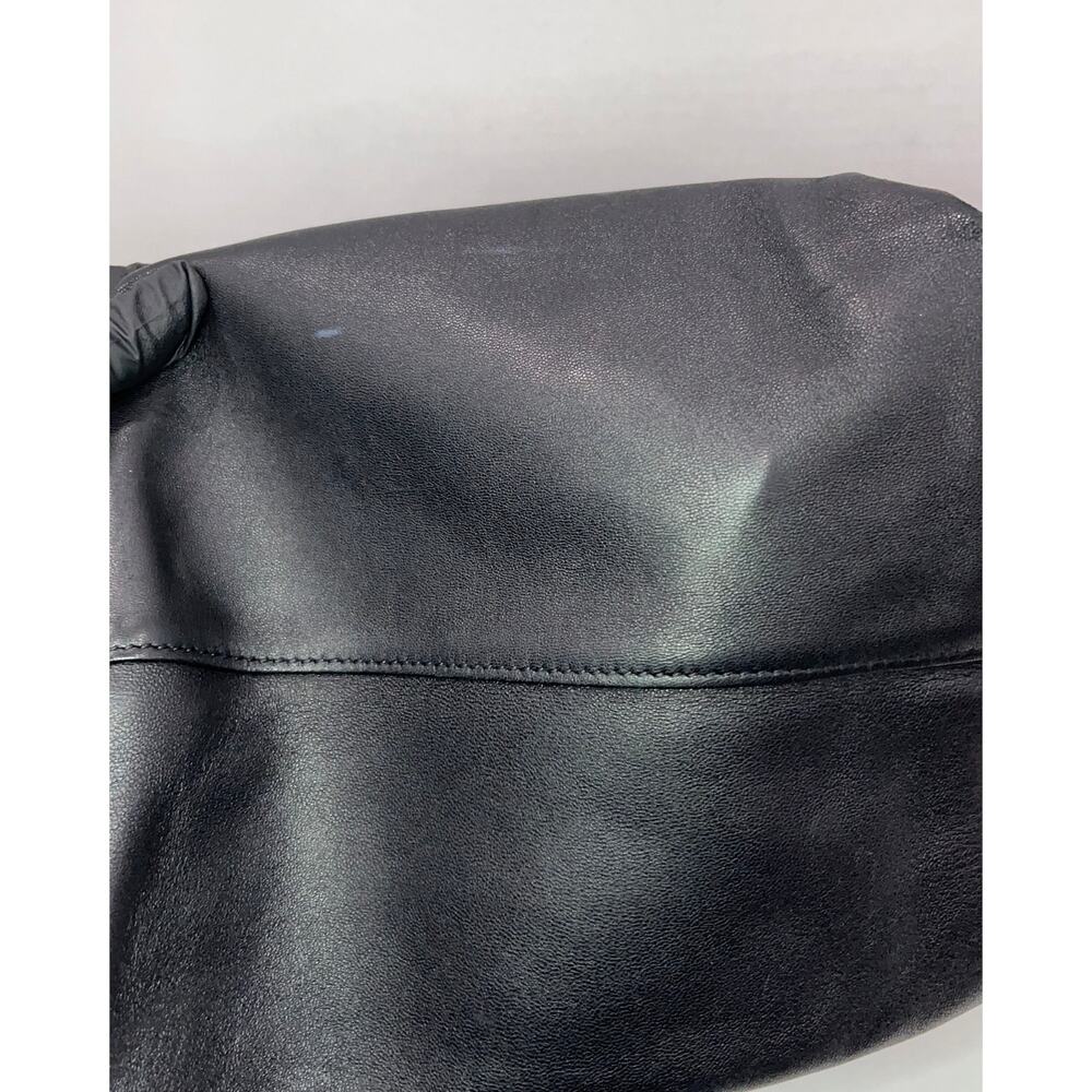 Yves Saint Laurent Black Leather Teddy Bucket Bag W Interior Snap Pouch W COA - Picture 12 of 13